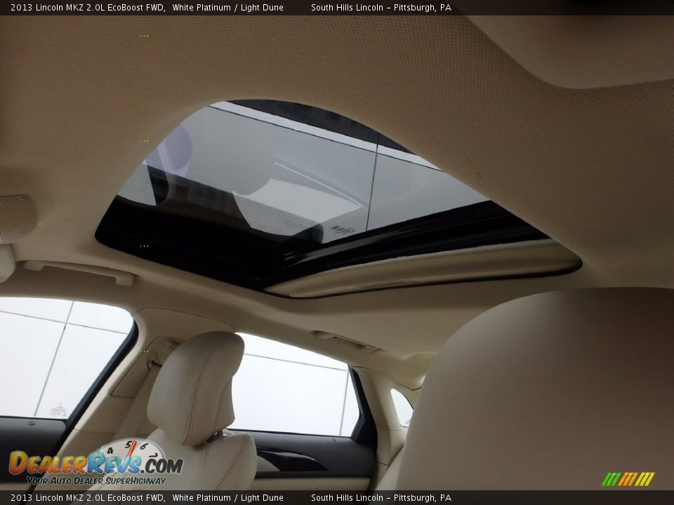 2013 Lincoln MKZ 2.0L EcoBoost FWD White Platinum / Light Dune Photo #20