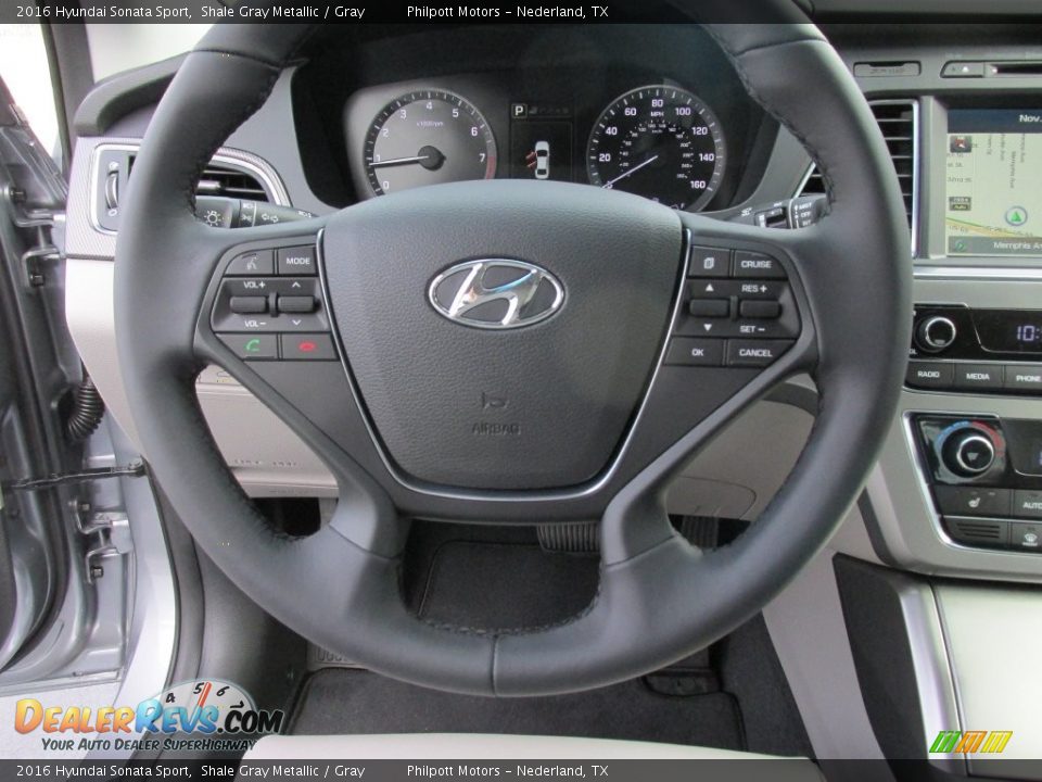 2016 Hyundai Sonata Sport Shale Gray Metallic / Gray Photo #30