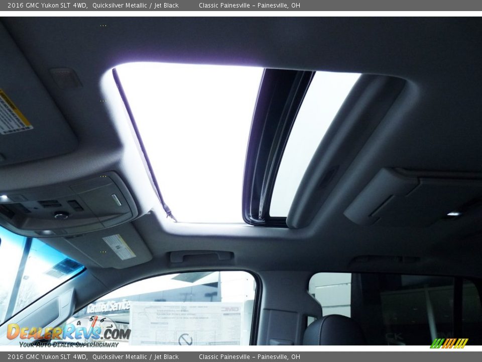 2016 GMC Yukon SLT 4WD Quicksilver Metallic / Jet Black Photo #7