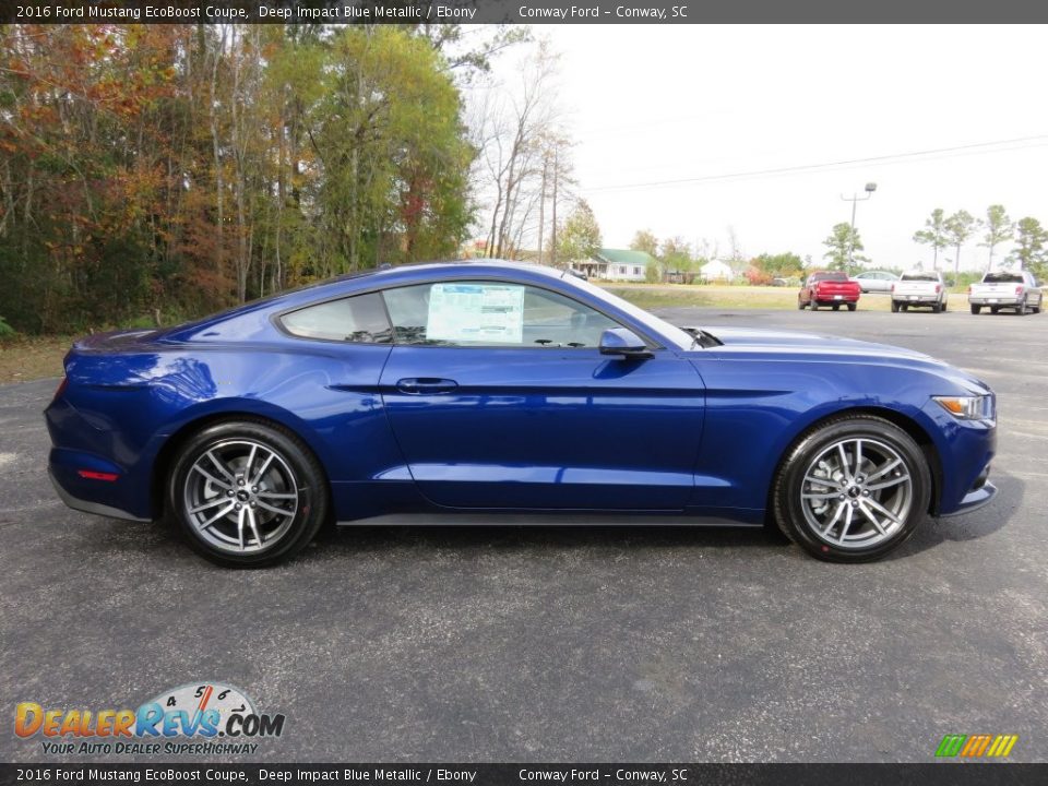 Deep Impact Blue Metallic 2016 Ford Mustang EcoBoost Coupe Photo #2