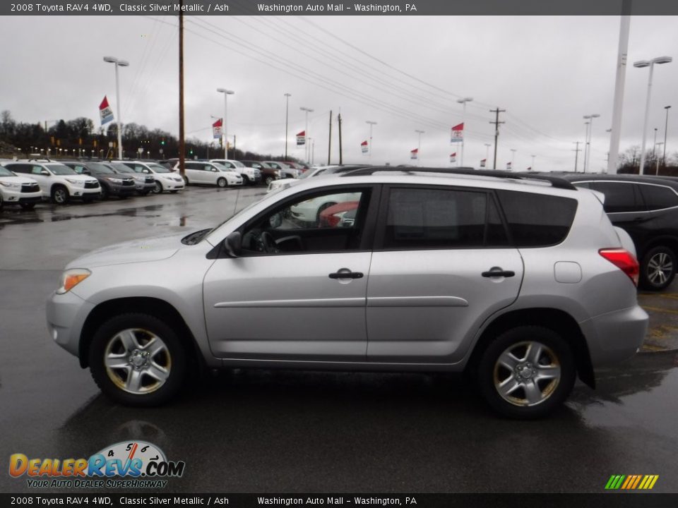 2008 Toyota RAV4 4WD Classic Silver Metallic / Ash Photo #6