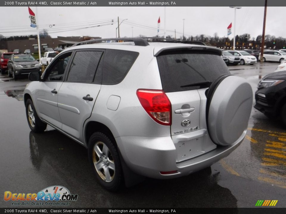 2008 Toyota RAV4 4WD Classic Silver Metallic / Ash Photo #7