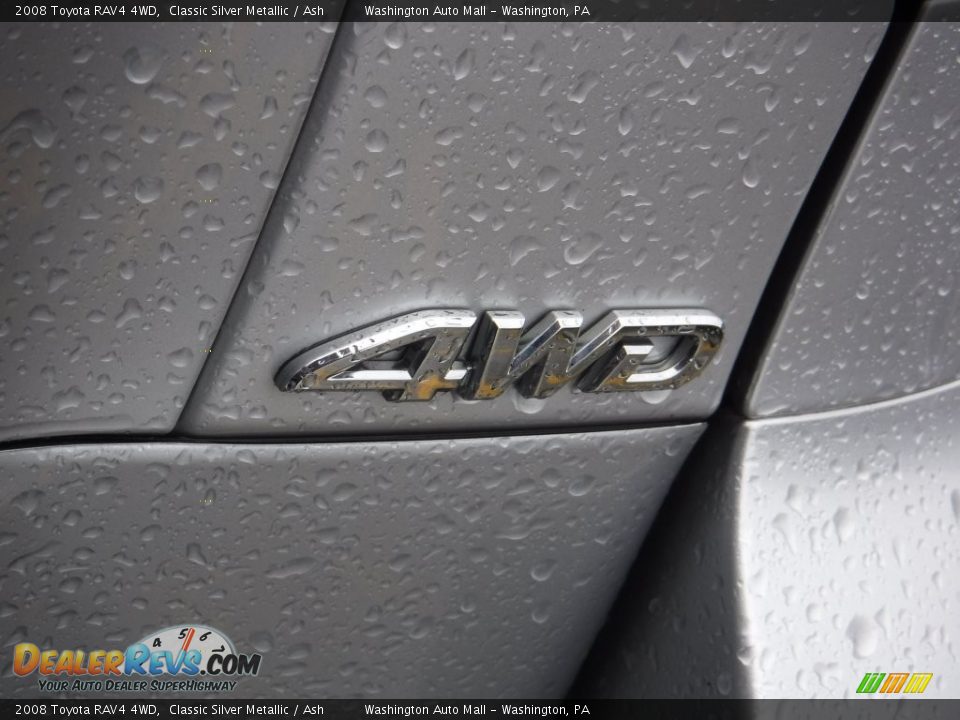 2008 Toyota RAV4 4WD Classic Silver Metallic / Ash Photo #9