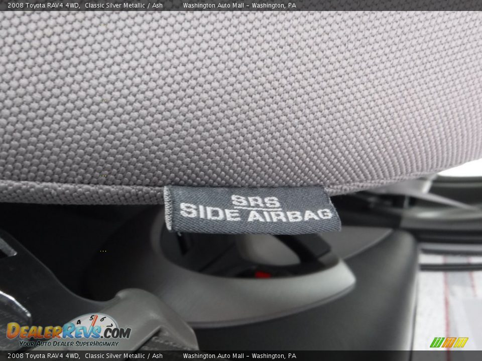 2008 Toyota RAV4 4WD Classic Silver Metallic / Ash Photo #11