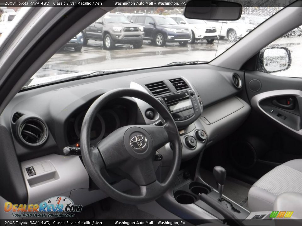 2008 Toyota RAV4 4WD Classic Silver Metallic / Ash Photo #12
