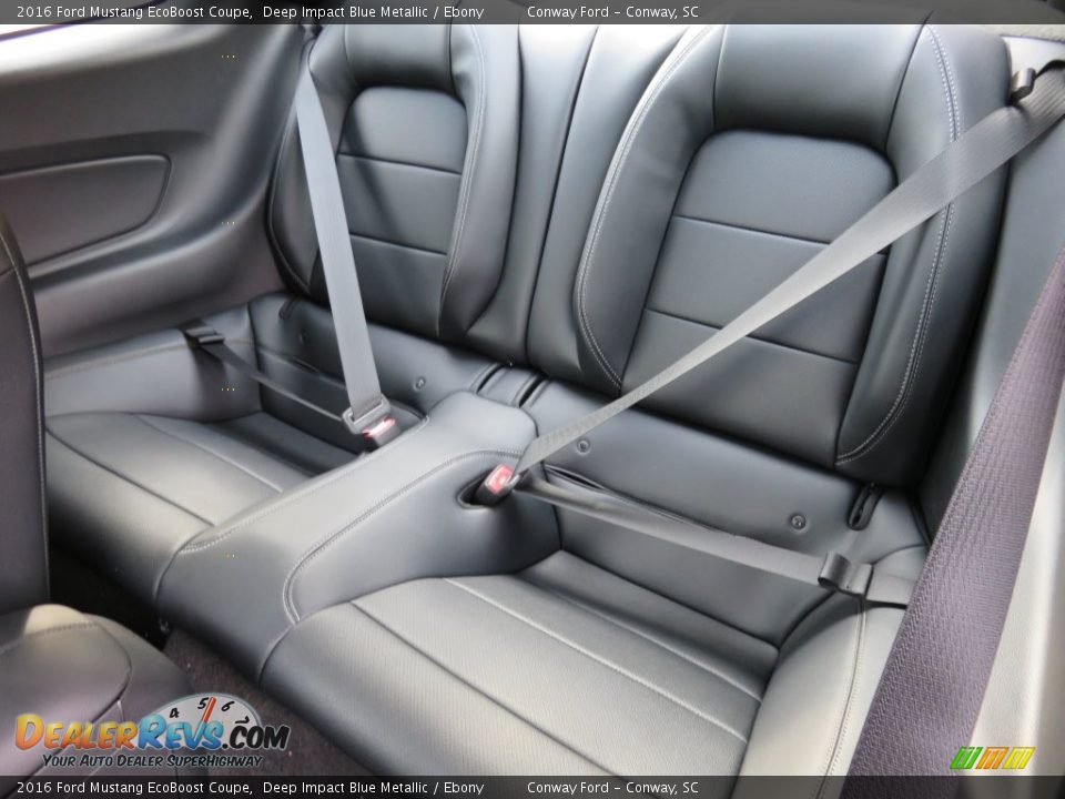 Rear Seat of 2016 Ford Mustang EcoBoost Coupe Photo #14