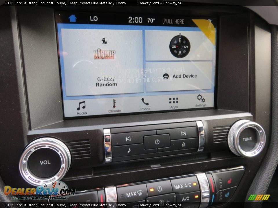 Controls of 2016 Ford Mustang EcoBoost Coupe Photo #22