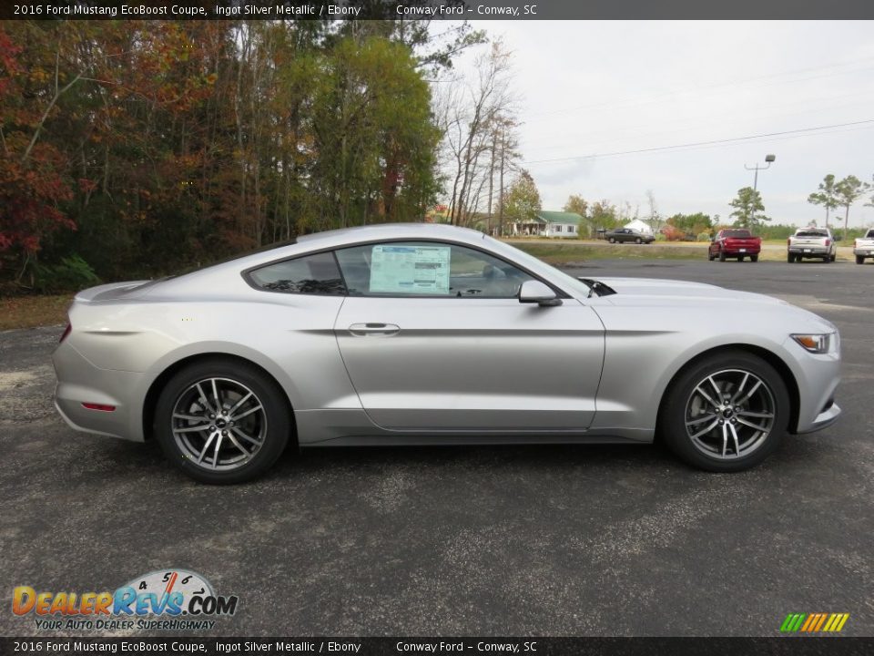 Ingot Silver Metallic 2016 Ford Mustang EcoBoost Coupe Photo #2
