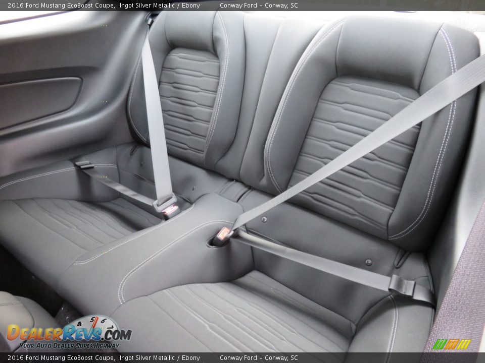 Rear Seat of 2016 Ford Mustang EcoBoost Coupe Photo #13