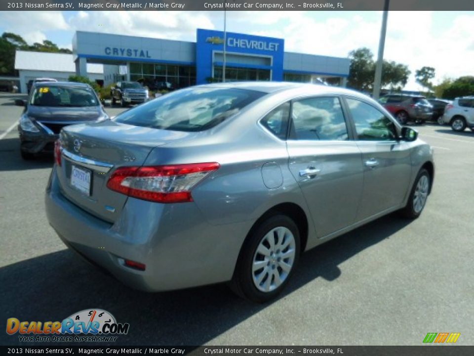 2013 Nissan Sentra SV Magnetic Gray Metallic / Marble Gray Photo #8