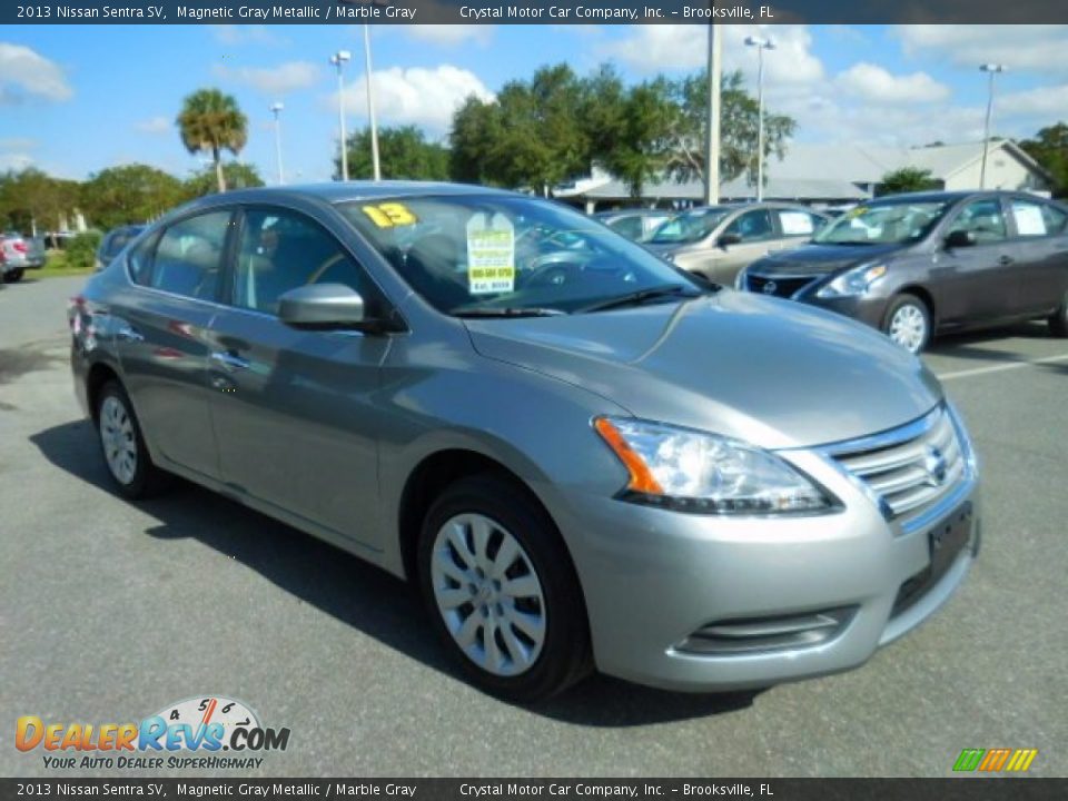 2013 Nissan Sentra SV Magnetic Gray Metallic / Marble Gray Photo #10