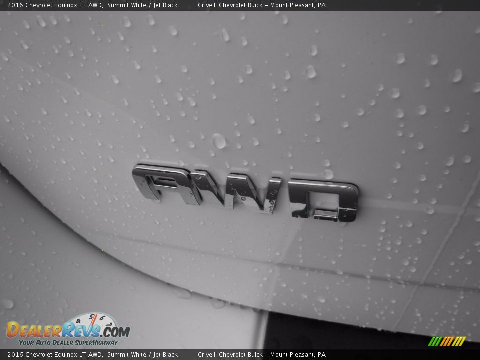2016 Chevrolet Equinox LT AWD Summit White / Jet Black Photo #7