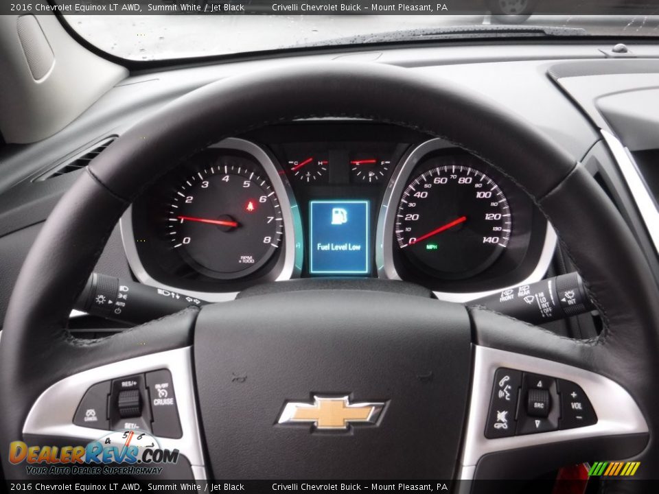 2016 Chevrolet Equinox LT AWD Summit White / Jet Black Photo #19