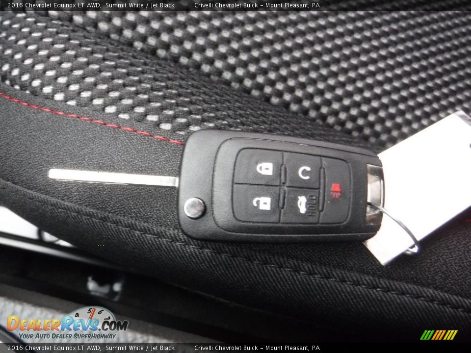 2016 Chevrolet Equinox LT AWD Summit White / Jet Black Photo #24
