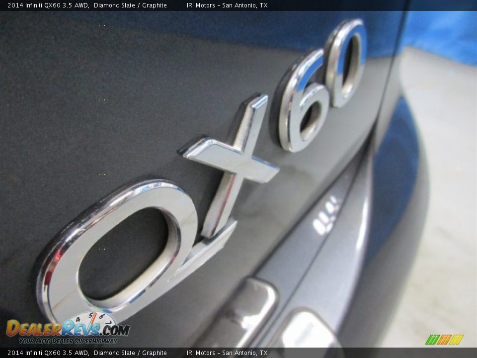 2014 Infiniti QX60 3.5 AWD Diamond Slate / Graphite Photo #7