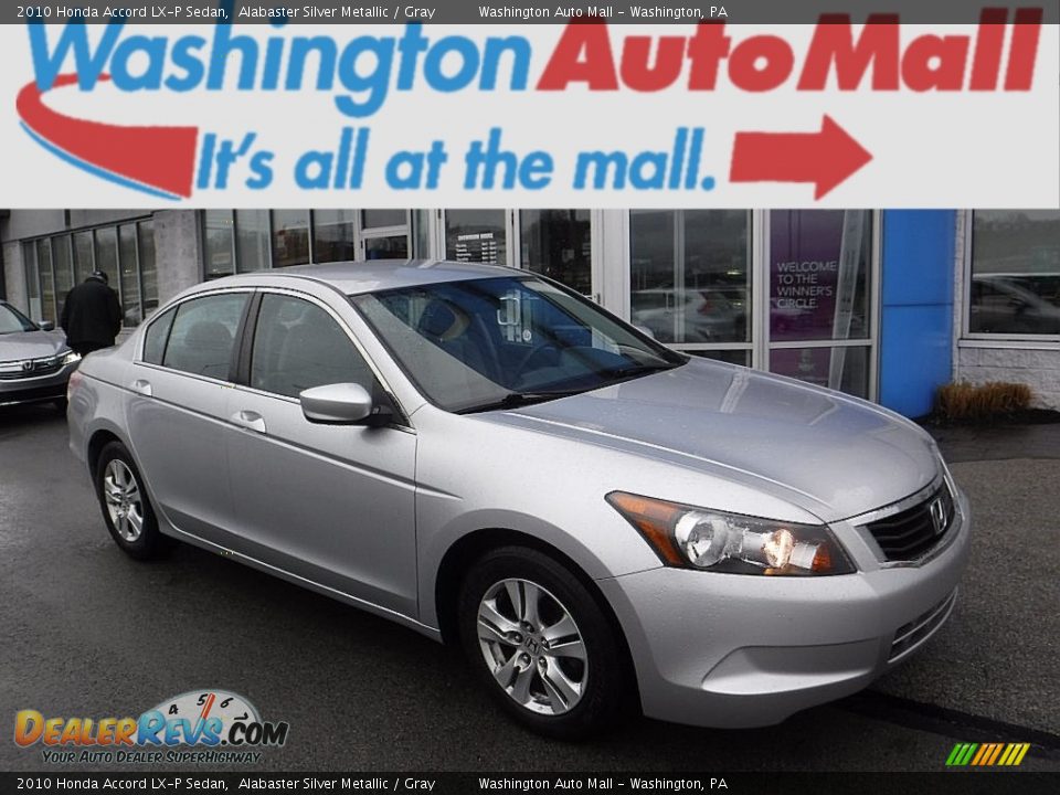 2010 Honda Accord LX-P Sedan Alabaster Silver Metallic / Gray Photo #1