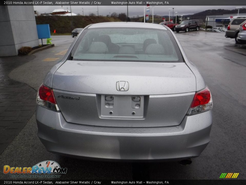2010 Honda Accord LX-P Sedan Alabaster Silver Metallic / Gray Photo #8