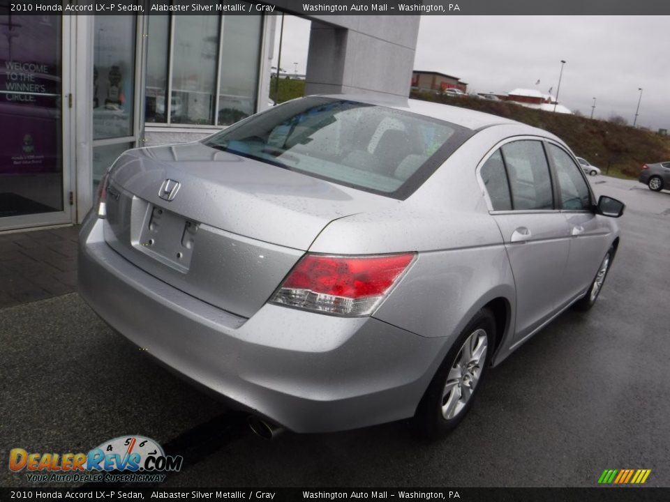 2010 Honda Accord LX-P Sedan Alabaster Silver Metallic / Gray Photo #9