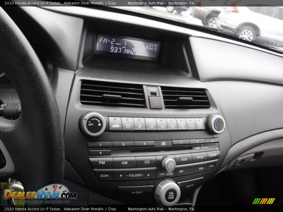 2010 Honda Accord LX-P Sedan Alabaster Silver Metallic / Gray Photo #15