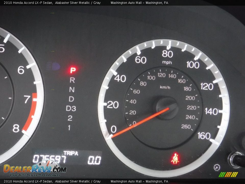 2010 Honda Accord LX-P Sedan Alabaster Silver Metallic / Gray Photo #20