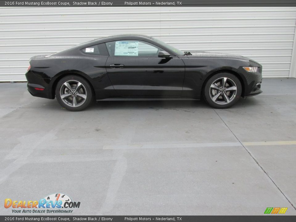 Shadow Black 2016 Ford Mustang EcoBoost Coupe Photo #3