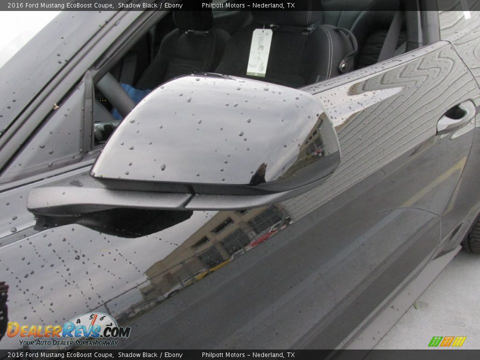 2016 Ford Mustang EcoBoost Coupe Shadow Black / Ebony Photo #12