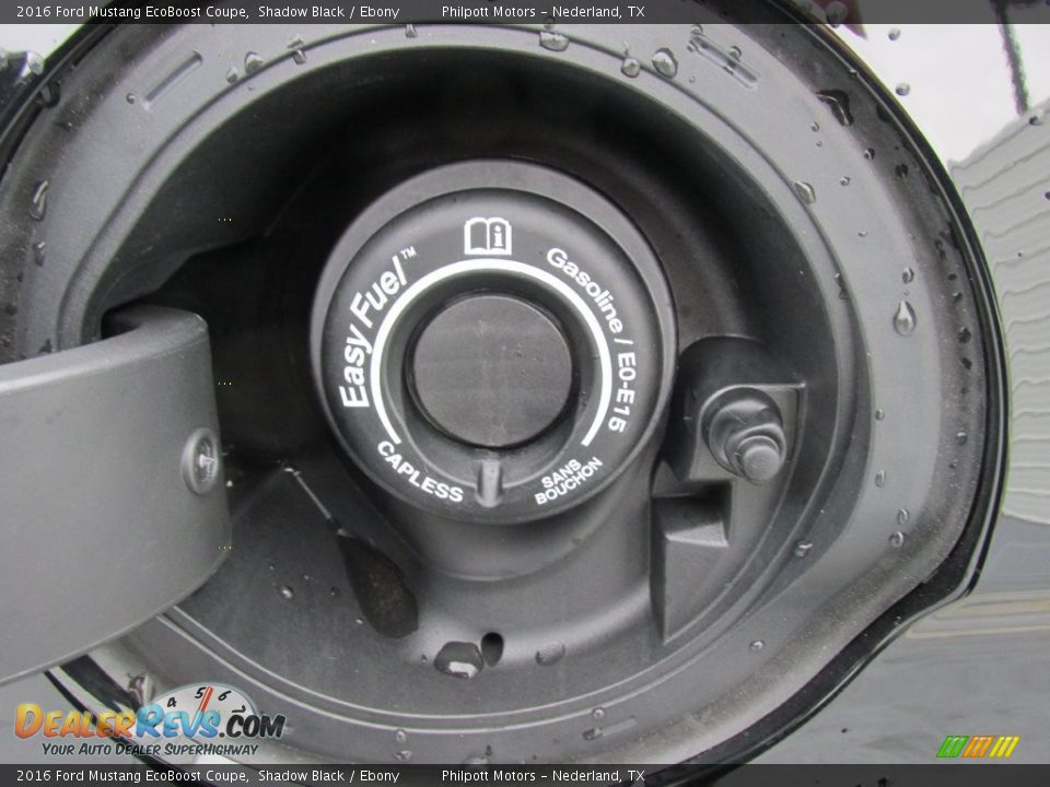 2016 Ford Mustang EcoBoost Coupe Shadow Black / Ebony Photo #13