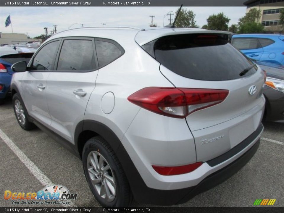 2016 Hyundai Tucson SE Chromium Silver / Gray Photo #4