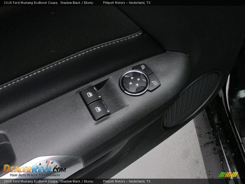 2016 Ford Mustang EcoBoost Coupe Shadow Black / Ebony Photo #18