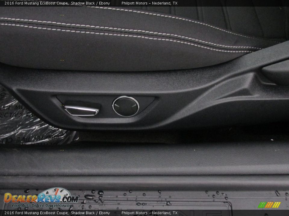 2016 Ford Mustang EcoBoost Coupe Shadow Black / Ebony Photo #20