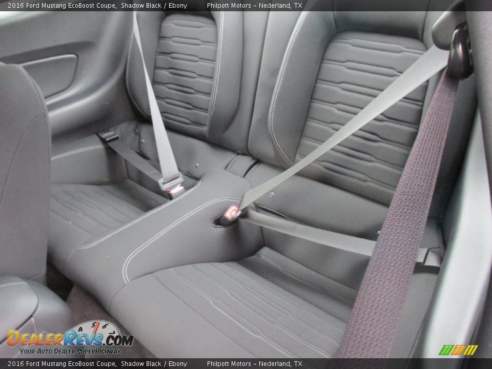 Rear Seat of 2016 Ford Mustang EcoBoost Coupe Photo #21