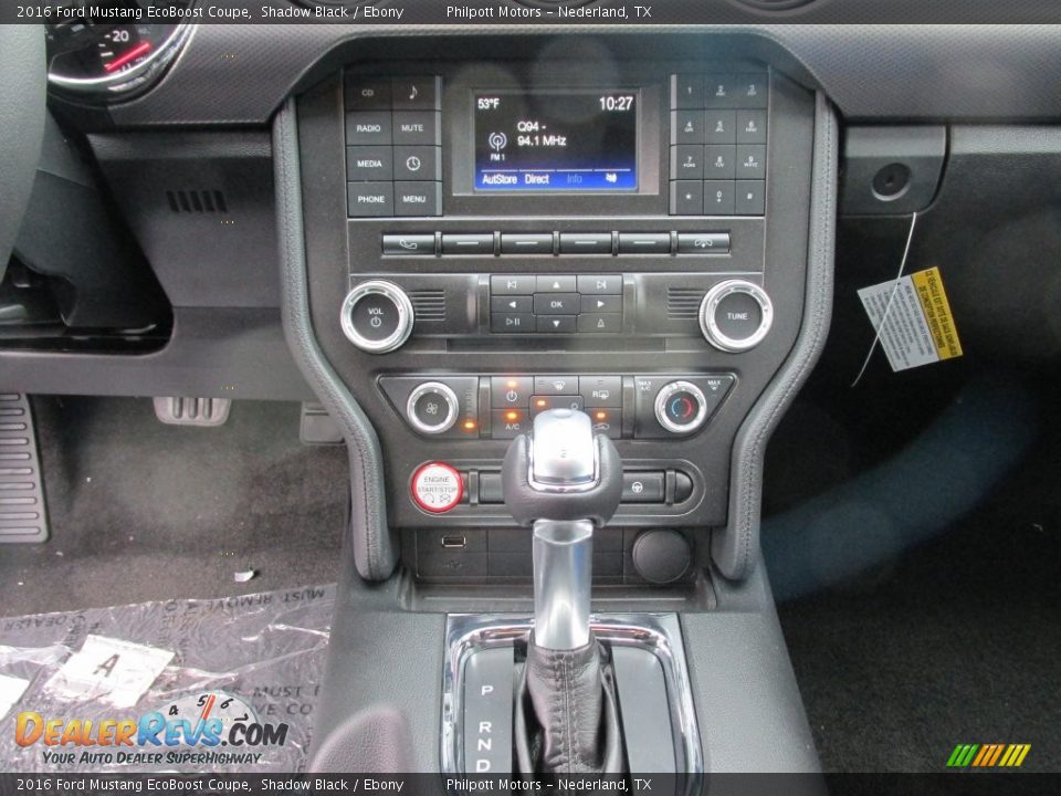 Controls of 2016 Ford Mustang EcoBoost Coupe Photo #23