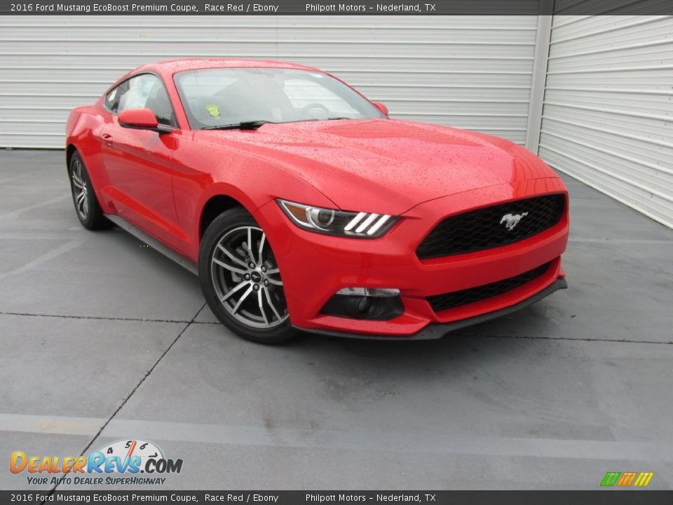 2016 Ford Mustang EcoBoost Premium Coupe Race Red / Ebony Photo #2