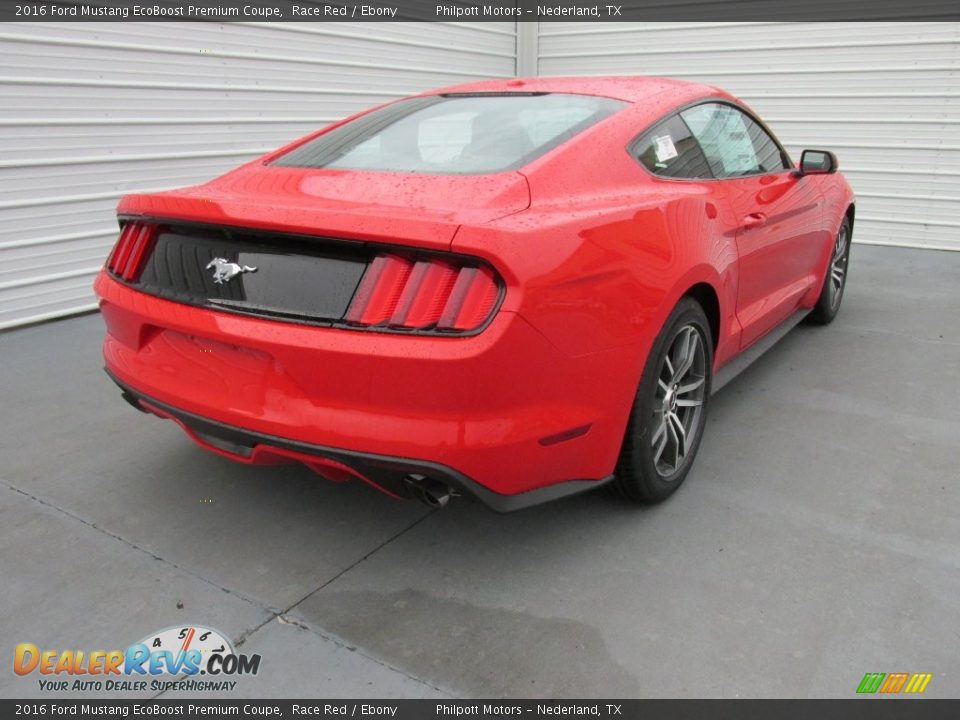 2016 Ford Mustang EcoBoost Premium Coupe Race Red / Ebony Photo #4