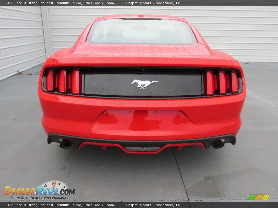 2016 Ford Mustang EcoBoost Premium Coupe Race Red / Ebony Photo #5