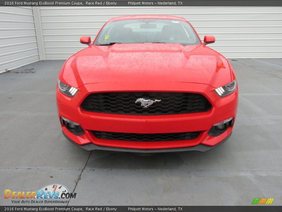 2016 Ford Mustang EcoBoost Premium Coupe Race Red / Ebony Photo #8