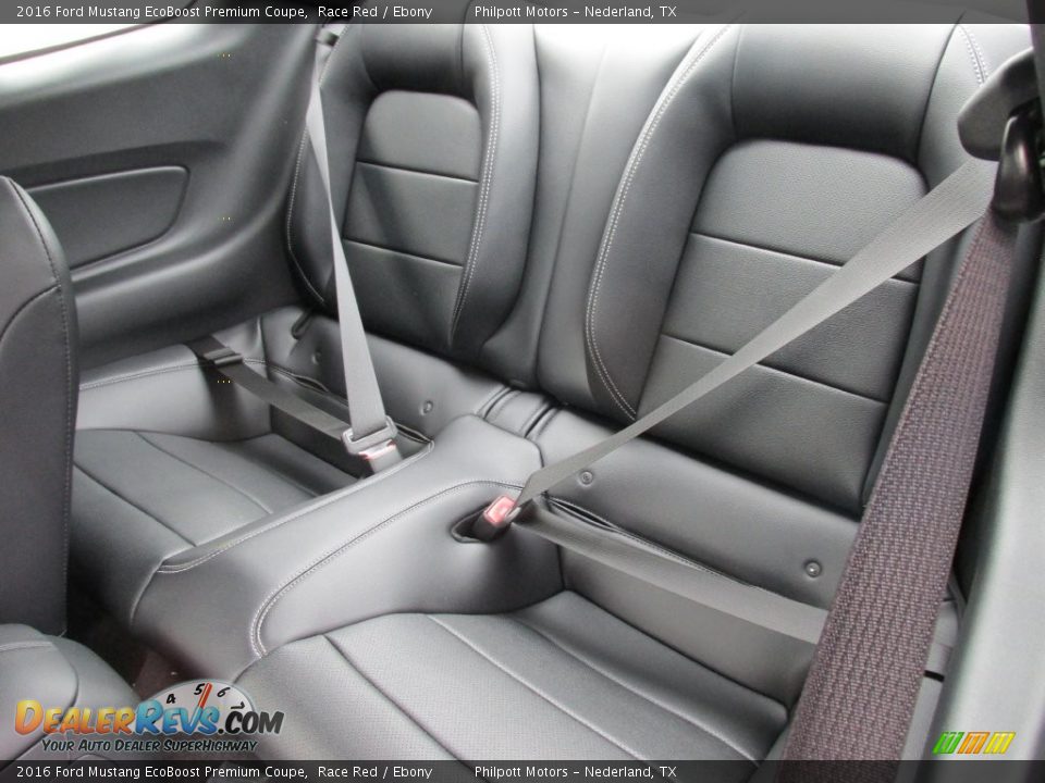 Rear Seat of 2016 Ford Mustang EcoBoost Premium Coupe Photo #21