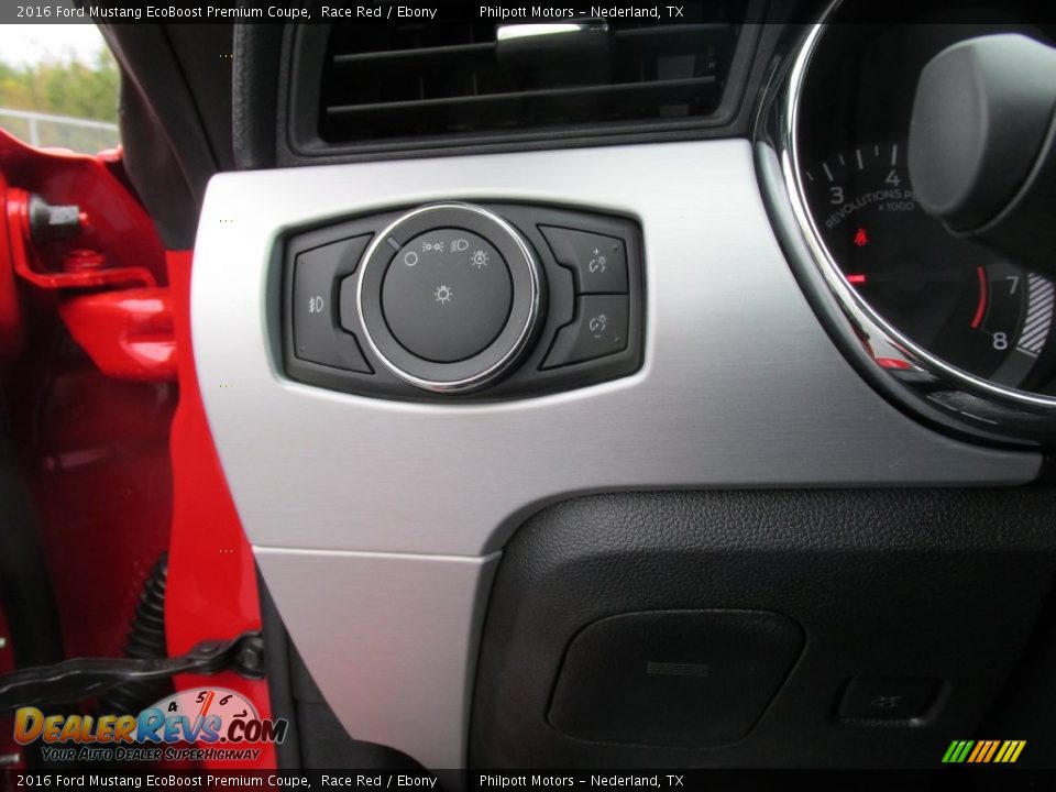 Controls of 2016 Ford Mustang EcoBoost Premium Coupe Photo #29