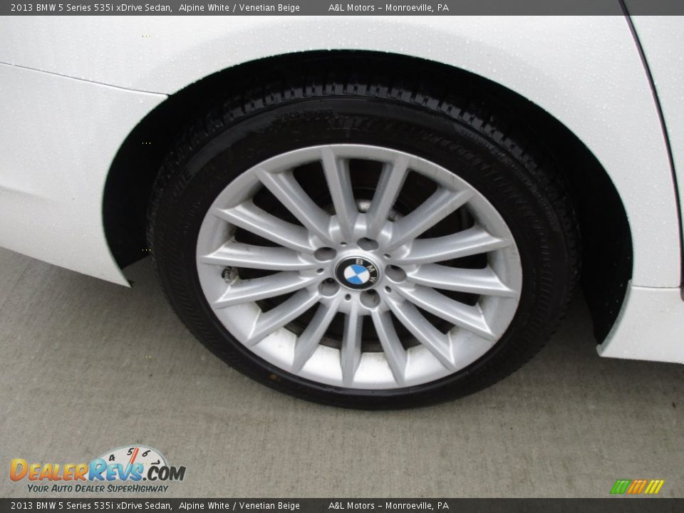 2013 BMW 5 Series 535i xDrive Sedan Alpine White / Venetian Beige Photo #3