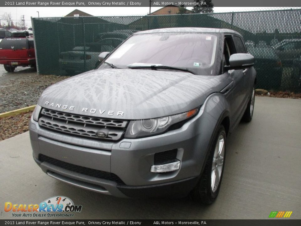 2013 Land Rover Range Rover Evoque Pure Orkney Grey Metallic / Ebony Photo #7