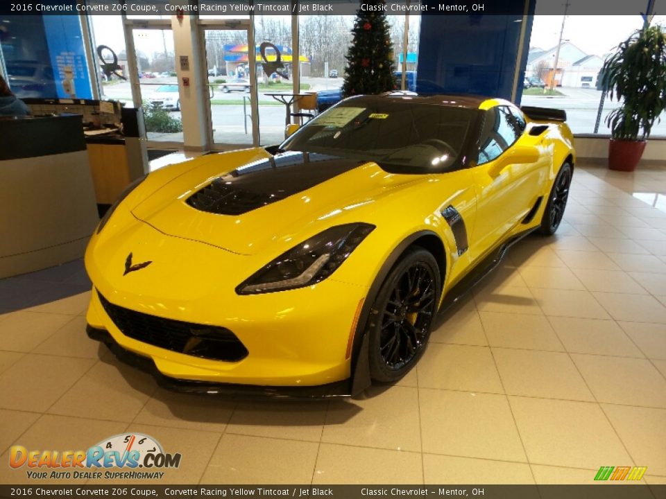 2016 Chevrolet Corvette Z06 Coupe Corvette Racing Yellow Tintcoat / Jet Black Photo #1