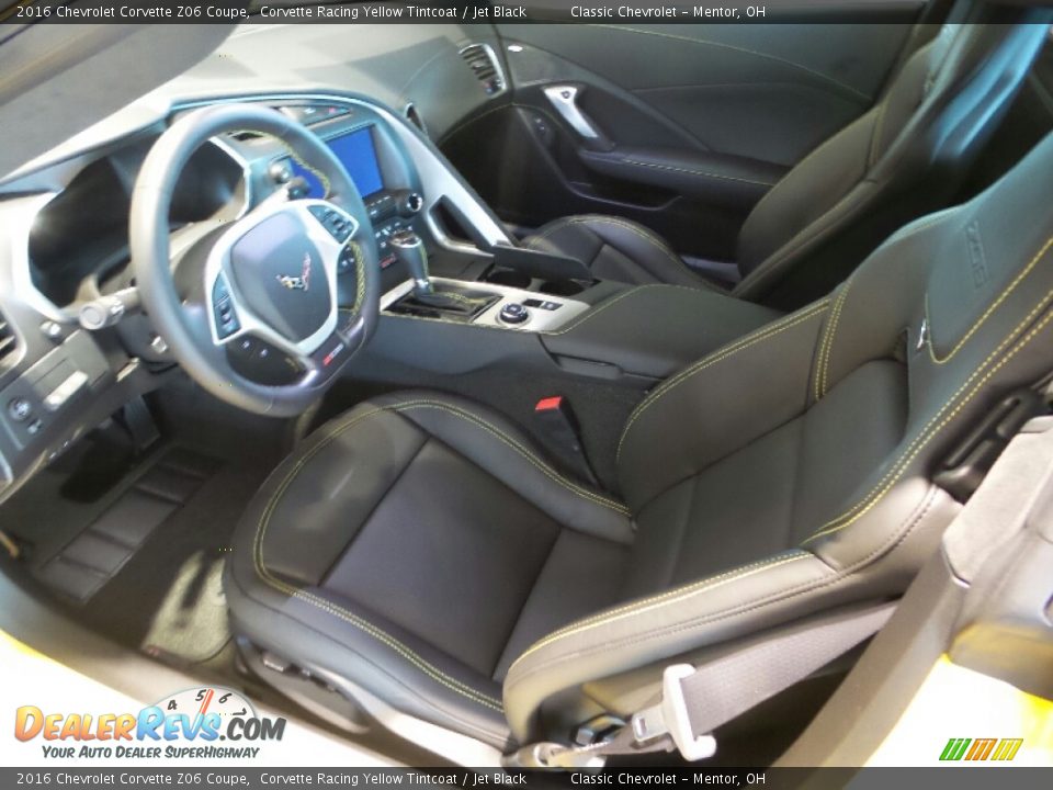 Jet Black Interior - 2016 Chevrolet Corvette Z06 Coupe Photo #6