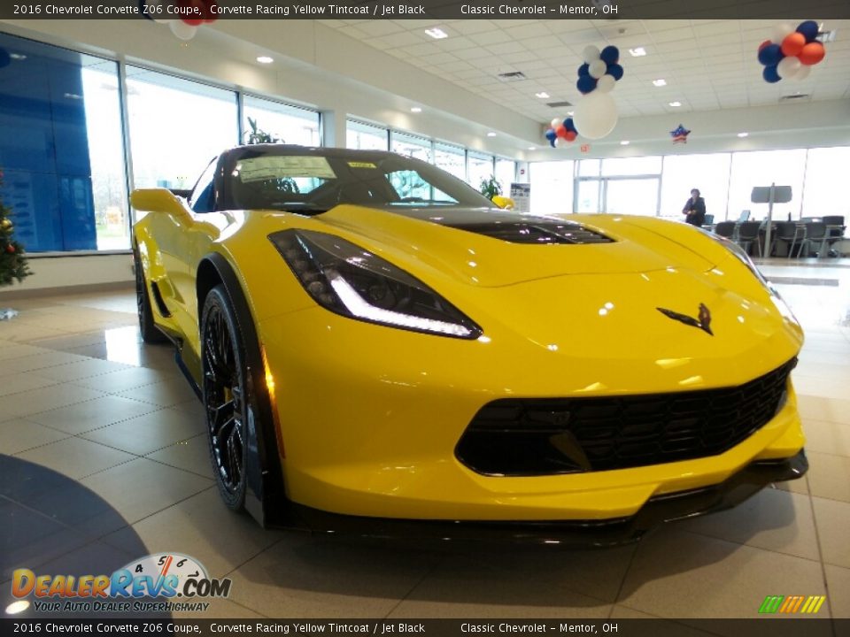 2016 Chevrolet Corvette Z06 Coupe Corvette Racing Yellow Tintcoat / Jet Black Photo #8