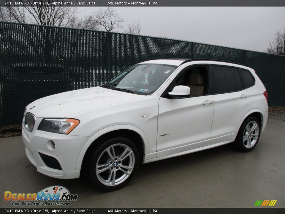 2013 BMW X3 xDrive 28i Alpine White / Sand Beige Photo #8