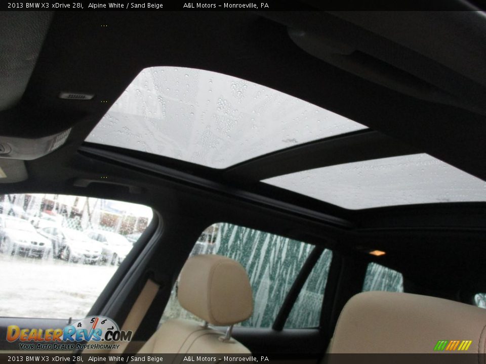 2013 BMW X3 xDrive 28i Alpine White / Sand Beige Photo #11