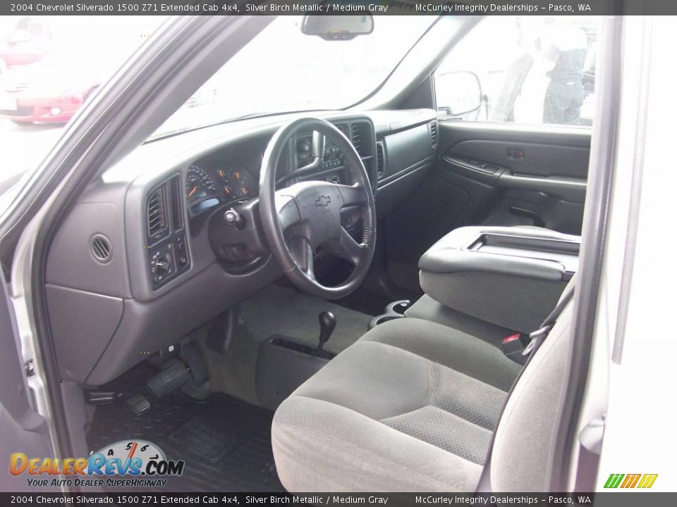 2004 Chevrolet Silverado 1500 Z71 Extended Cab 4x4 Silver Birch Metallic / Medium Gray Photo #4