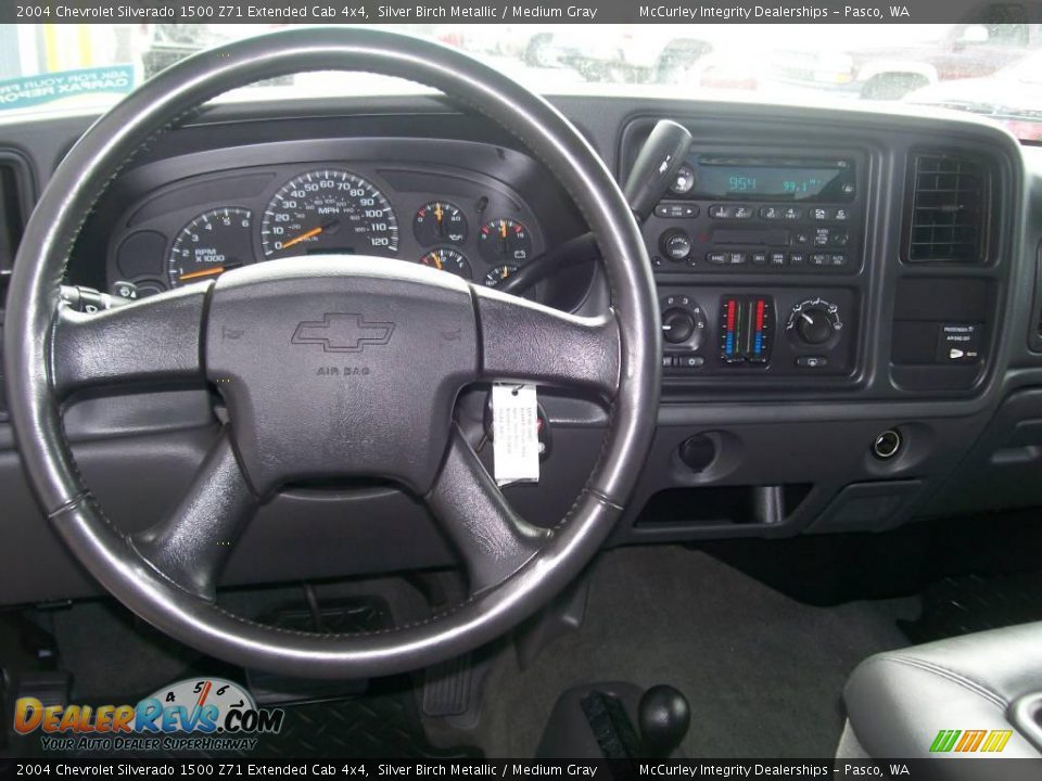 2004 Chevrolet Silverado 1500 Z71 Extended Cab 4x4 Silver Birch Metallic / Medium Gray Photo #5