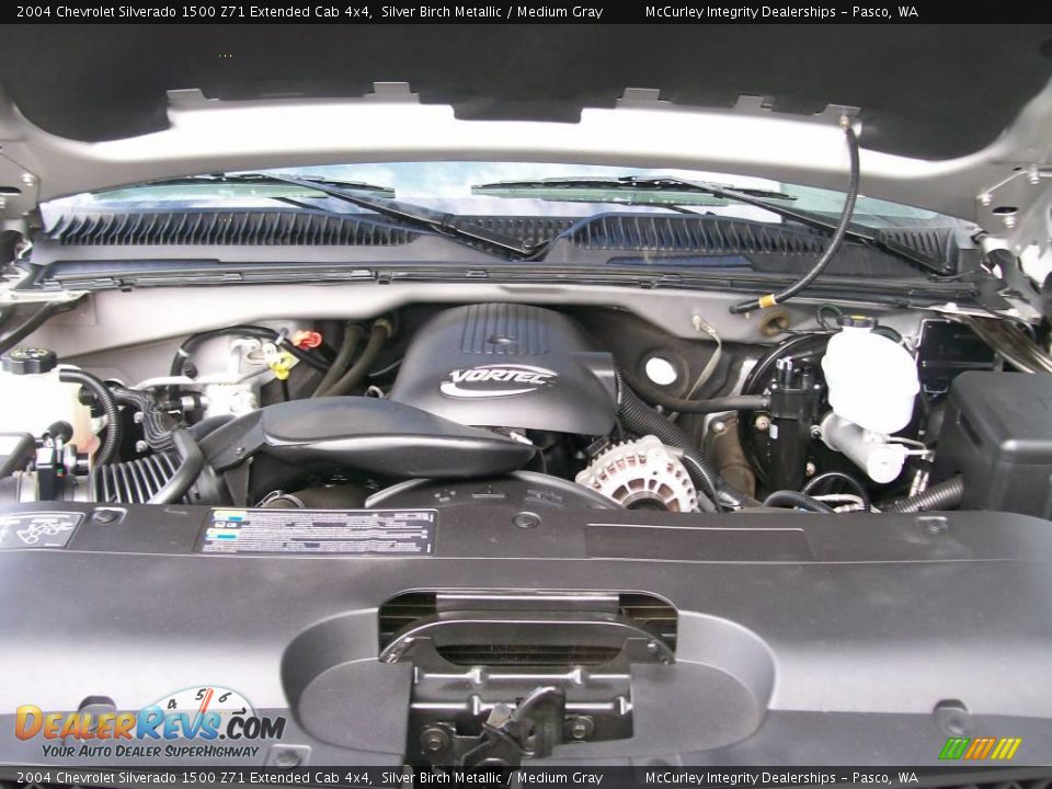 2004 Chevrolet Silverado 1500 Z71 Extended Cab 4x4 Silver Birch Metallic / Medium Gray Photo #7