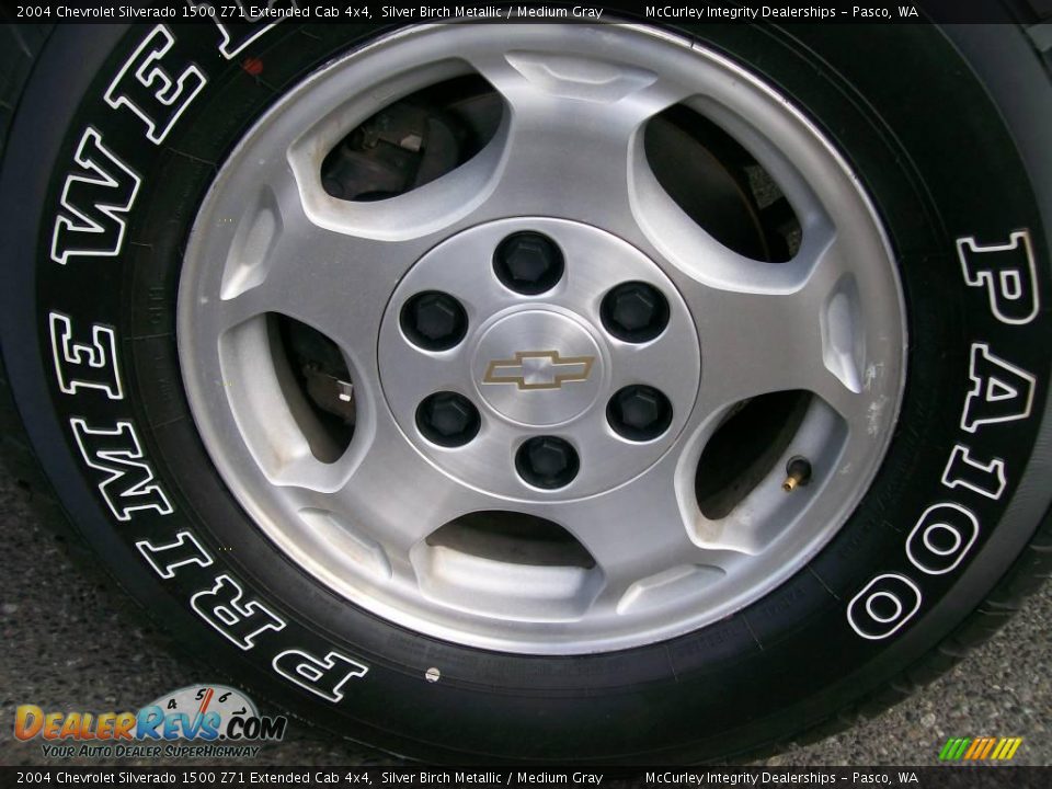 2004 Chevrolet Silverado 1500 Z71 Extended Cab 4x4 Silver Birch Metallic / Medium Gray Photo #8