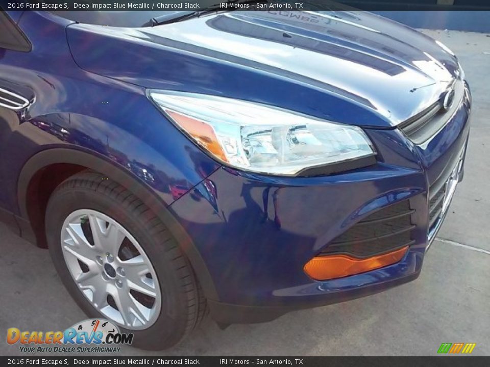 2016 Ford Escape S Deep Impact Blue Metallic / Charcoal Black Photo #3